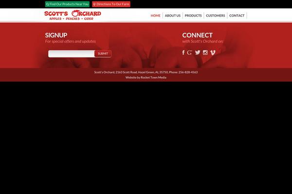 Site using Emma for WordPress plugin