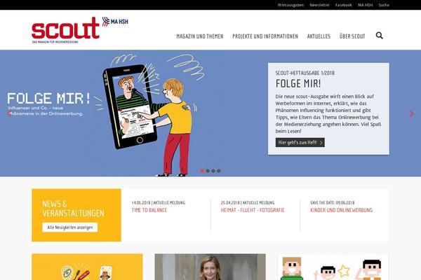 Scout theme site design template sample
