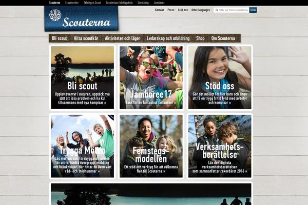 scouterna WordPress theme, websites list used scouterna theme scouterna theme websites examples