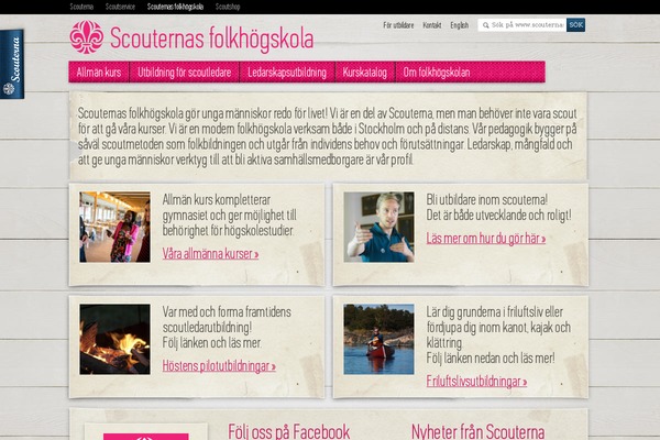 scouternasfolkhogskola.se site used Scouterna