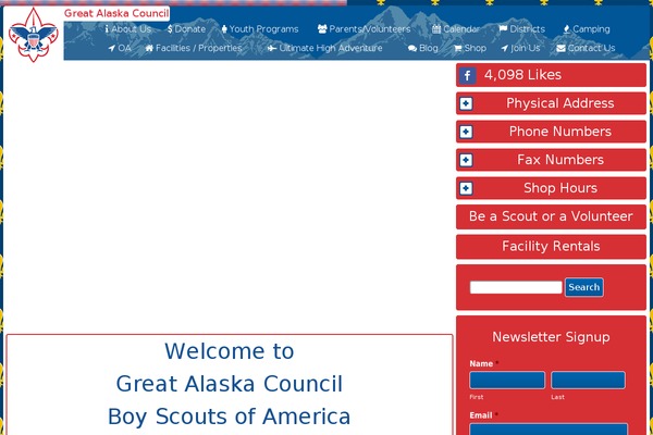 scoutingalaska.org site used Bsa-council-theme