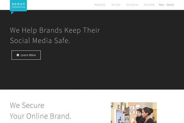 Scout theme site design template sample