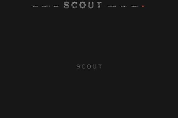 Scout theme site design template sample