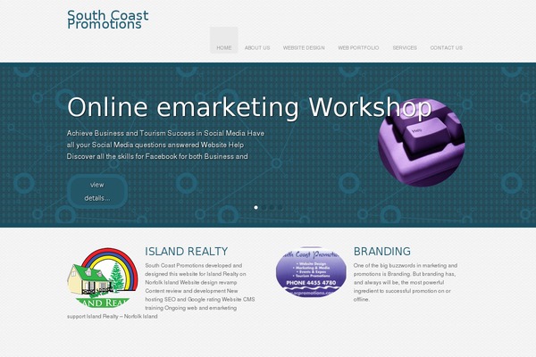 One Page Express theme site design template sample