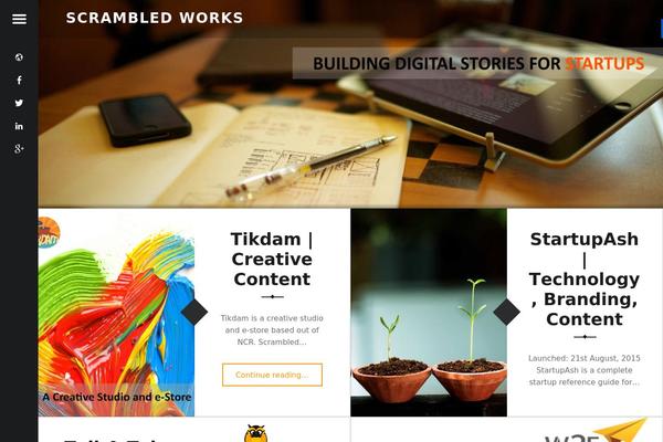 scrambledworks.com site used Business Era