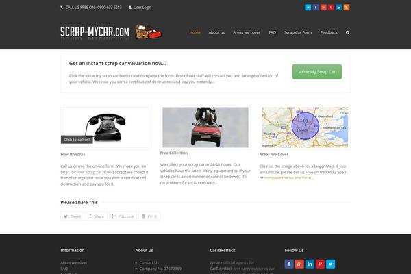 Total theme site design template sample