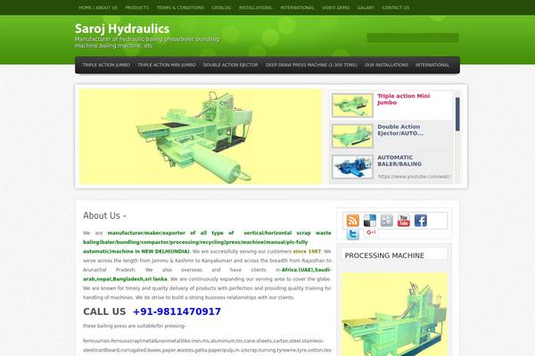 Helios theme site design template sample