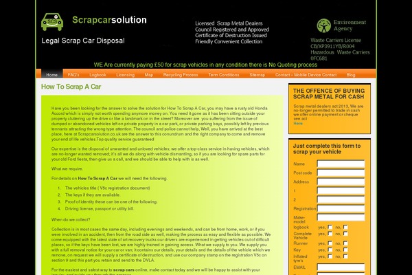 Light Green theme site design template sample