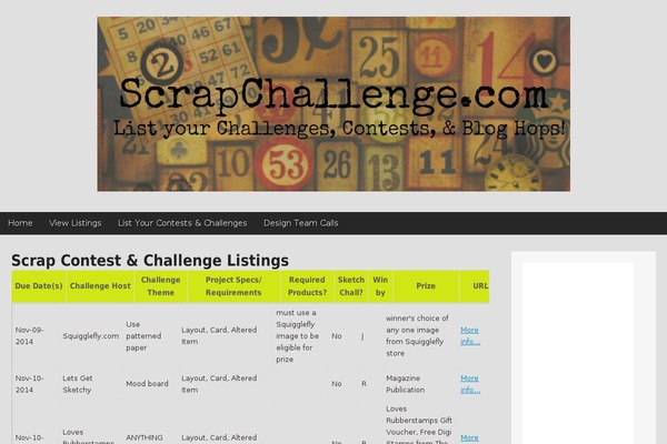 scrapchallenge.com site used Magazine Premium
