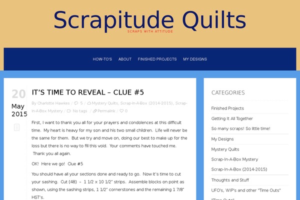 scrapitudequilts.com site used John Doe's Blog