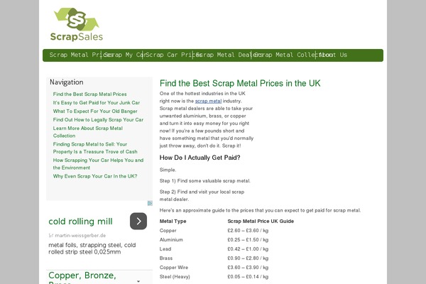 scrapsales.co.uk site used Niche-theme-1