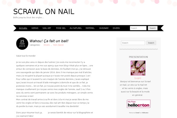 scrawl-on-nail.com site used Adelle