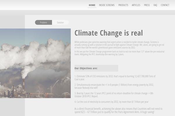 Blu theme site design template sample