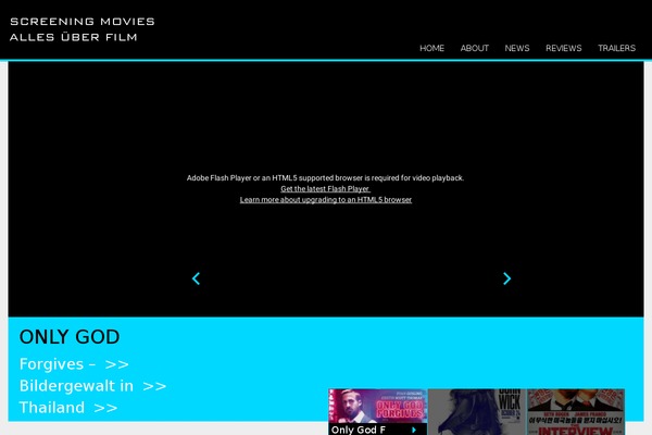 screeningmovies.ch site used Viduze