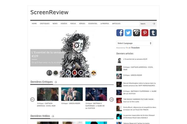 screenreview.fr site used Brennuis
