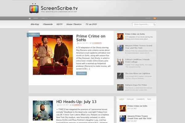 Headlines theme site design template sample