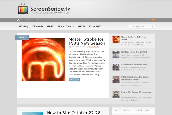 screenscribe.tv site used Headlines