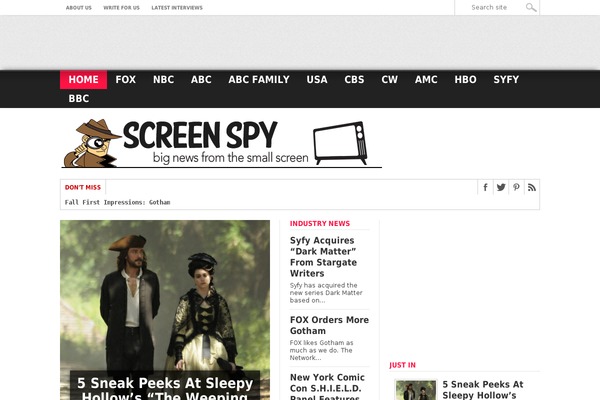 Site using Theia-post-slider plugin