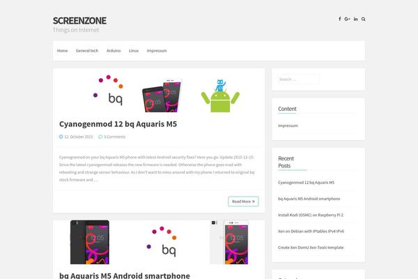 screenzone.eu site used Semplicemente
