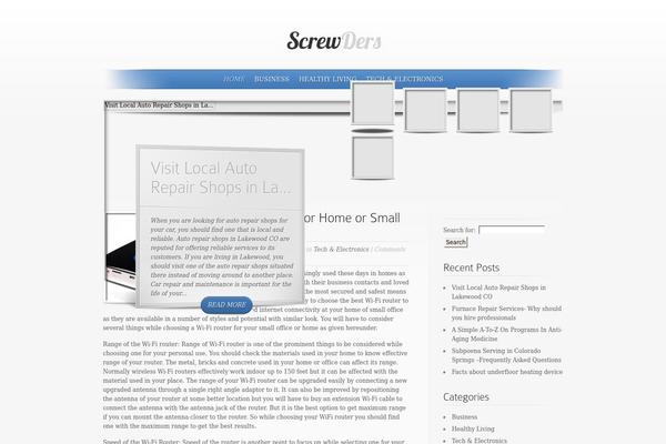 SimplePress theme site design template sample