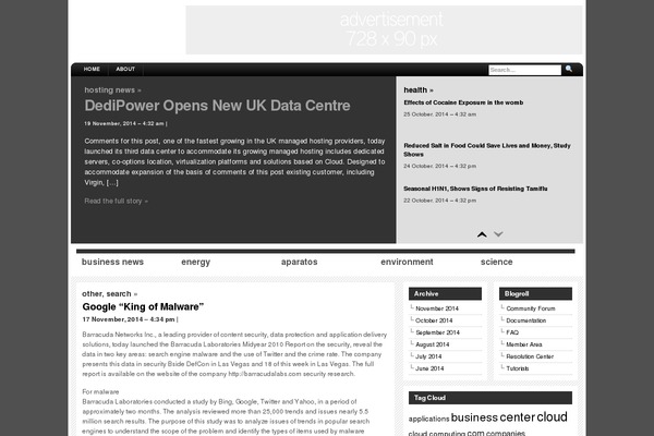 Arthemia theme site design template sample