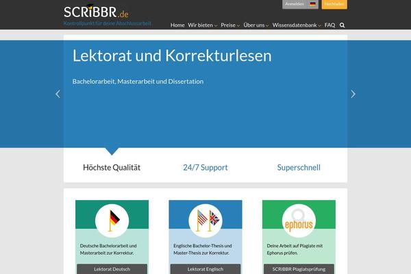 scribbr.de site used Scribbr