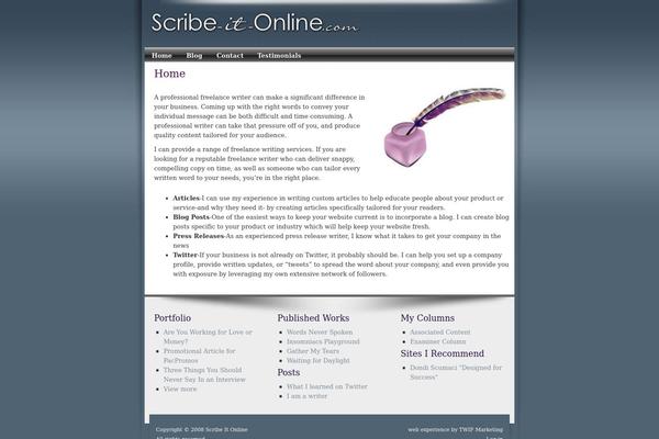Essence-blue theme site design template sample