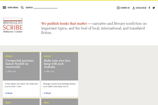 Scribe theme site design template sample