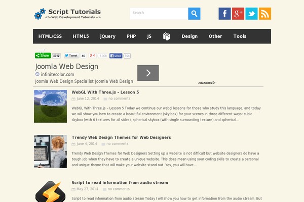 Site using Syntax Highlighter and Code Colorizer for WordPress plugin