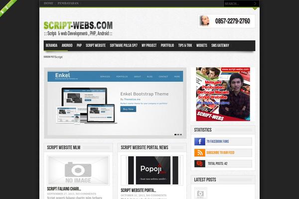 Gameleon theme site design template sample