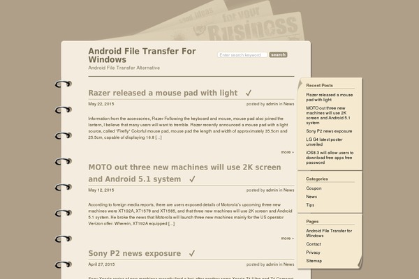 Sketchpad theme site design template sample