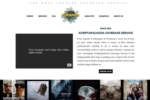 scriptcoverage.com site used Coverage