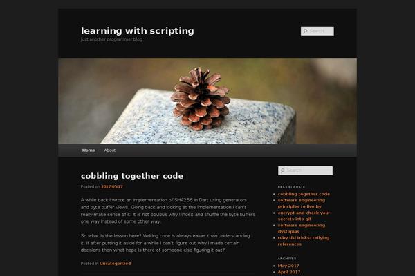 WordPress website example screenshot