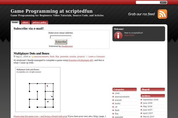 Studiopress_red theme site design template sample
