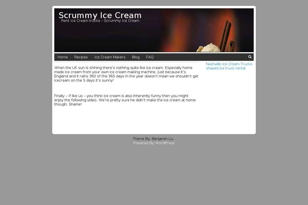 scrummyicecream.com site used Azul Silver