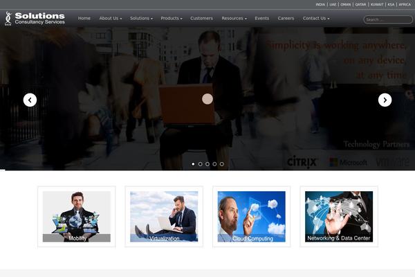 Consultancy website example screenshot
