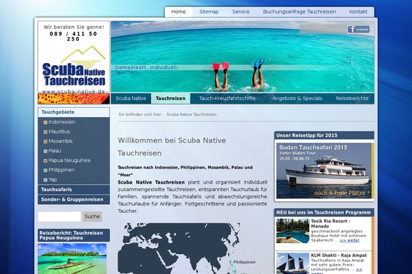 scuba-native.de site used Ff-webdesigner