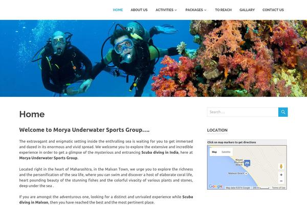 Getaway theme site design template sample