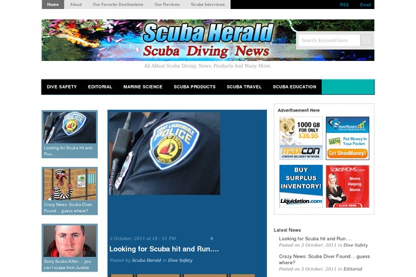 Magazine theme site design template sample