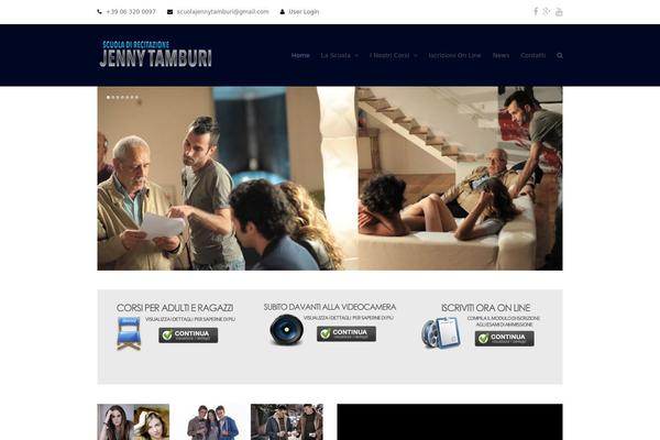 Total theme site design template sample