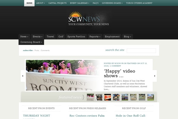 eNews theme site design template sample