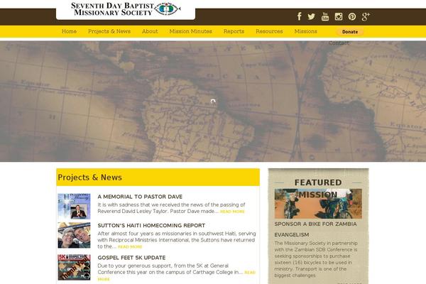 sdbmissions.org site used Sdbm