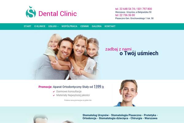 Clinic theme site design template sample