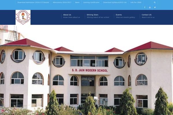 University theme site design template sample