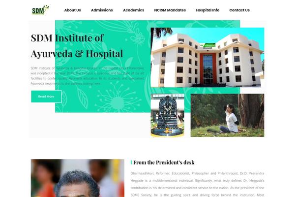 Academist theme site design template sample