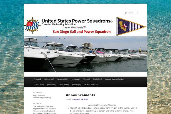 Site using WordPress Event Calendar plugin