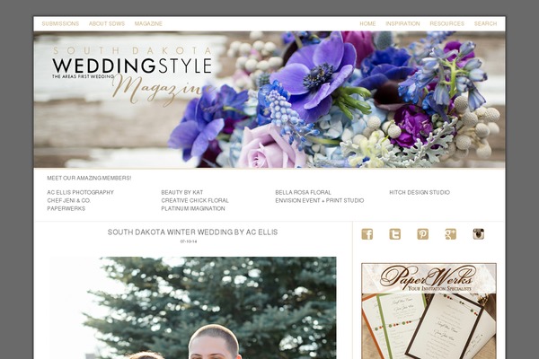 Prophoto4 theme site design template sample