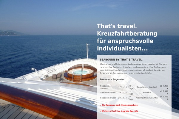 seabourn-luxuskreuzfahrt.de site used Thatstravel