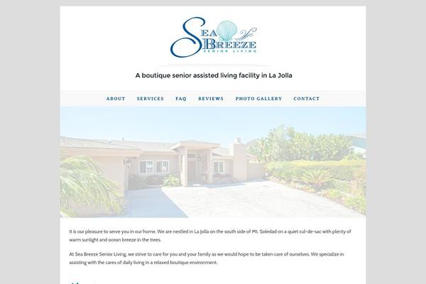 Seabreeze theme site design template sample