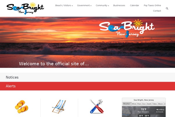 Site using Ditty News Ticker plugin